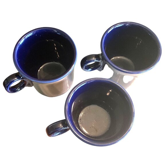 Vintage Fiesta Cobalt Blue  Mug Set/3 coffee cup‎ mug Tom & Jerry - Picture 2 of 3